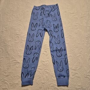 Hanna Andersson pajama pants size 110 or US 5 blue & white airplanes GUC